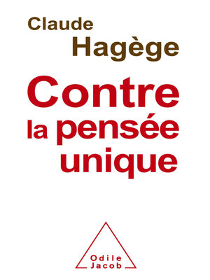 cover image of Contre la pensée unique